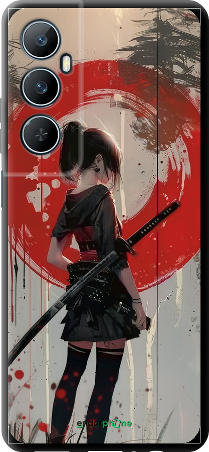 TPU чехол Сумерки воина: Танец с катаной для Realme C65 4G - 6123b-3719 изображение 