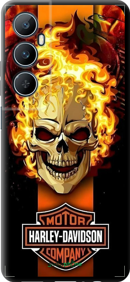 TPU чехол Харлей девидсон для Realme C65 4G - 6370b-3719 изображение 