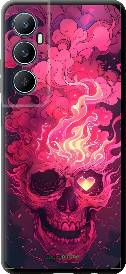 TPU чехол Череп арт для Realme C65 4G - 6385b-3719 изображение 