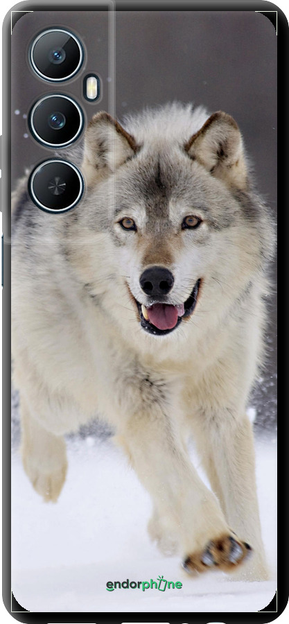 TPU чехол Бегущий волк для Realme C65 4G - 826b-3719 изображение 