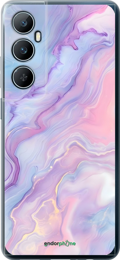 Силиконовый чехол Нежный мрамор для Realme C65 4G - 6310u-3719 изображение 