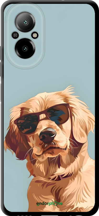 TPU чехол Пес в очках для Realme C67 4G - 6381b-3648 изображение 
