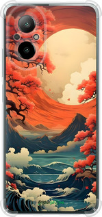 Силикон с усиленными углами чехол Природа японии для Realme C67 4G - 6327sp-3648 изображение 