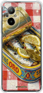 Силикон с усиленными углами чехол Vintage Sardine Tin Phone для Realme C67 4G - 6772sp-3648 изображение 