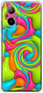 Силикон с усиленными углами чехол Y2K Jelly Dream для Realme C67 4G - 6780sp-3648 изображение 