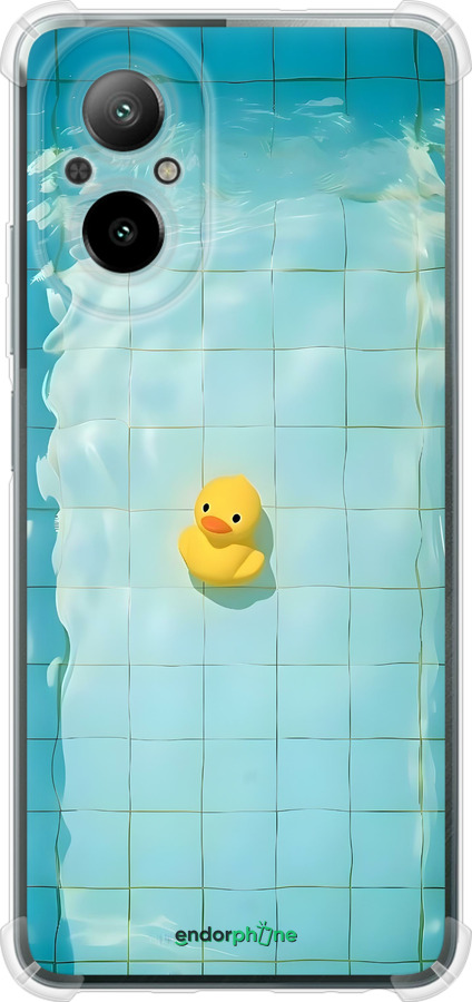 Силикон с усиленными углами чехол Утенок для Realme C67 4G - 6323sp-3648 изображение 