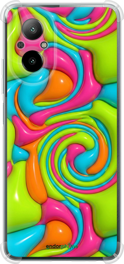 Силикон с усиленными углами чехол Y2K Jelly Dream для Realme C67 4G - 6780sp-3648 изображение 