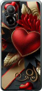 Силиконовый чехол Сердечки v2 для Realme C67 4G - 5832u-3648 изображение 