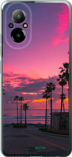 Силиконовый чехол Пальмы для Realme C67 4G - 5873u-3648 изображение 