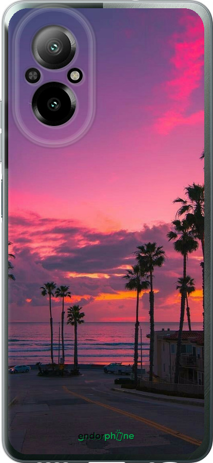 Силиконовый чехол Пальмы для Realme C67 4G - 5873u-3648 изображение 