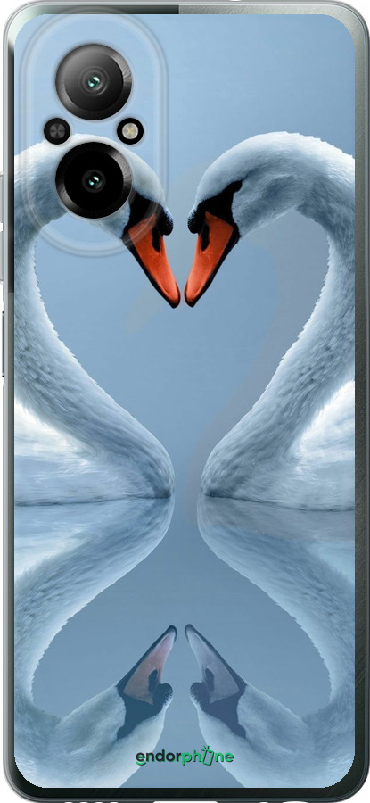 Силіконовий чехол Лебеді для Realme C67 4G - 6007u-3648 изображение 