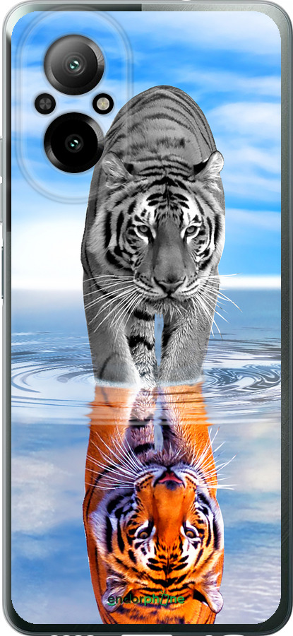 Силиконовый чехол Тигр для Realme C67 4G - 6016u-3648 изображение 