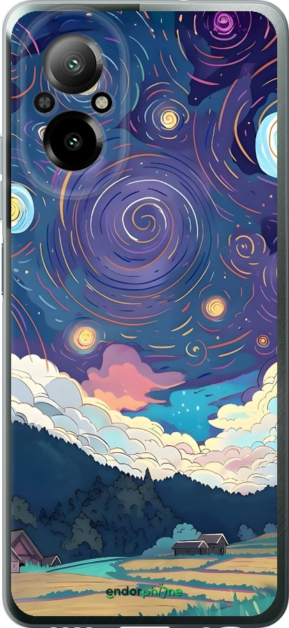 Силиконовый чехол Креативный арт для Realme C67 4G - 6322u-3648 изображение 