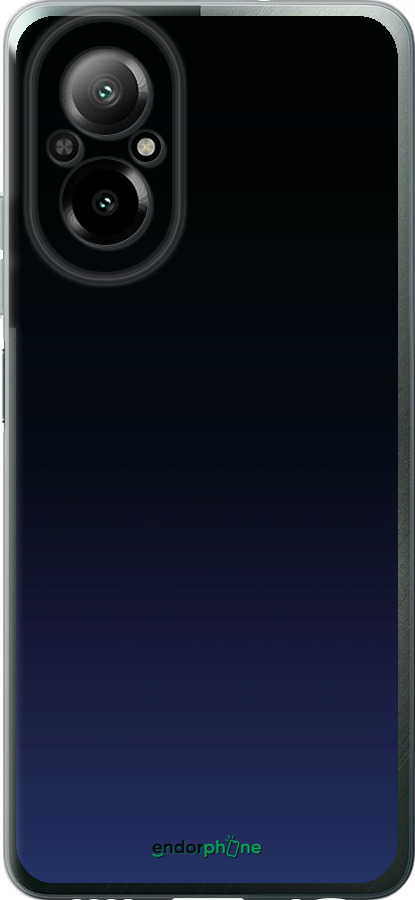 Силиконовый чехол Градиент в тёмно - синем стиле для Realme C67 4G - 6542u-3648 изображение 