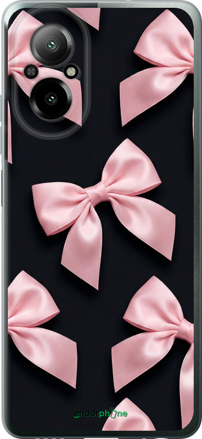 Силиконовый чехол Coquette Ribbons Dark Coquette для Realme C67 4G - 6767u-3648 изображение 