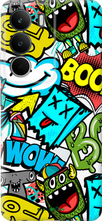 Силиконовый чехол Стикеры v4 для Realme C71 - 5508u-4089 изображение 