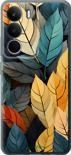 Силиконовый чехол Кольорове листя для Realme C71 - 5644u-4089 изображение 