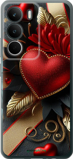 Силиконовый чехол Сердечки v2 для Realme C71 - 5832u-4089 изображение 