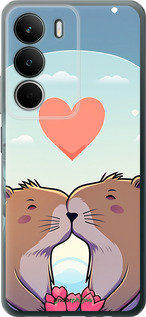 Силиконовый чехол Капибара любовь для Realme C71 - 6027u-4089 изображение 