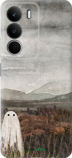 Силиконовый чехол Одинокий призрак на фоне гор для Realme C71 - 6486u-4089 изображение 