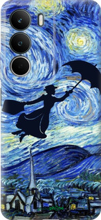 Силіконовий чехол Із зображенням Мері Поппінс «Зоряна ніч» для Realme C71 - 6487u-4089 изображение 