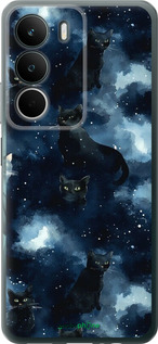 Силиконовый чехол 'Изображение Кошек с тёмной акварелью' для Realme C71 изображение 5