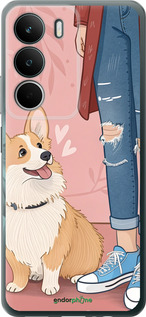 Силиконовый чехол Корги 3 для Realme C71 - 6707u-4089 изображение 