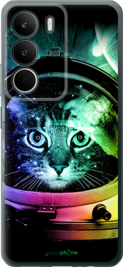 Силиконовый чехол Кот-астронавт для Realme C71 - 4154u-4089 изображение 