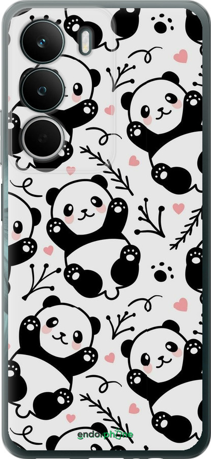 Силиконовый чехол Панды для Realme C71 - 4318u-4089 изображение 