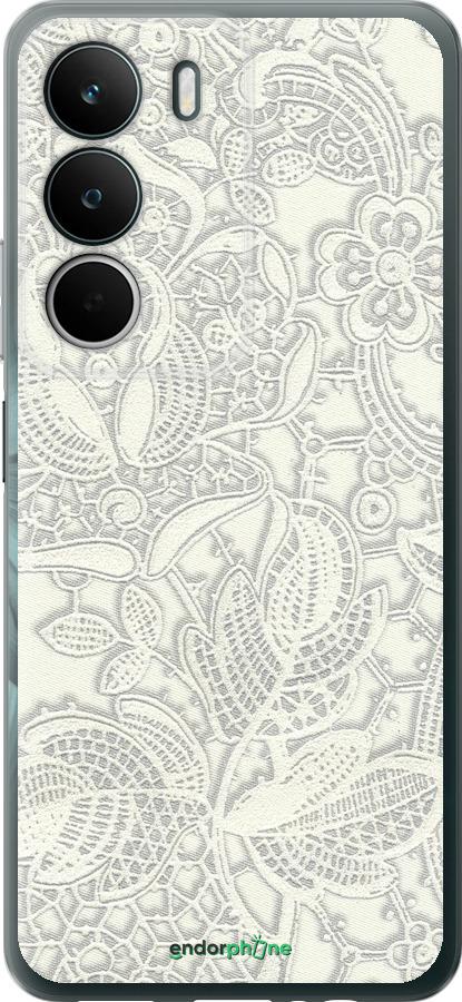 Силиконовый чехол Белое кружево для Realme C71 - 4383u-4089 изображение 