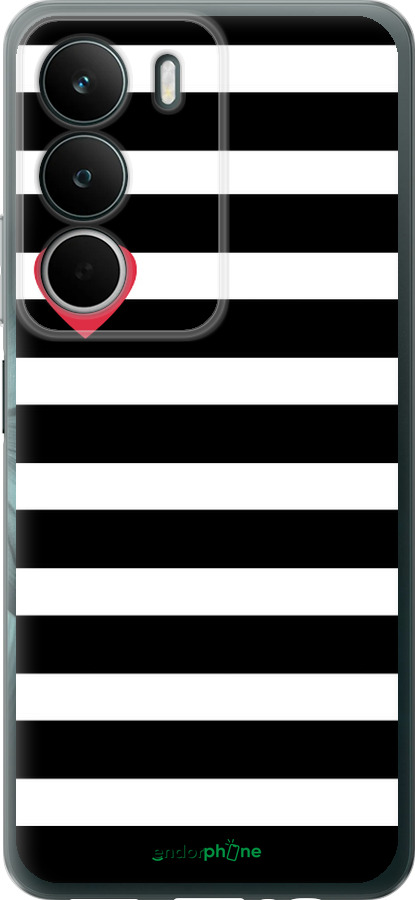 Силиконовый чехол Черно-белые полосы для Realme C71 - 4461u-4089 изображение 