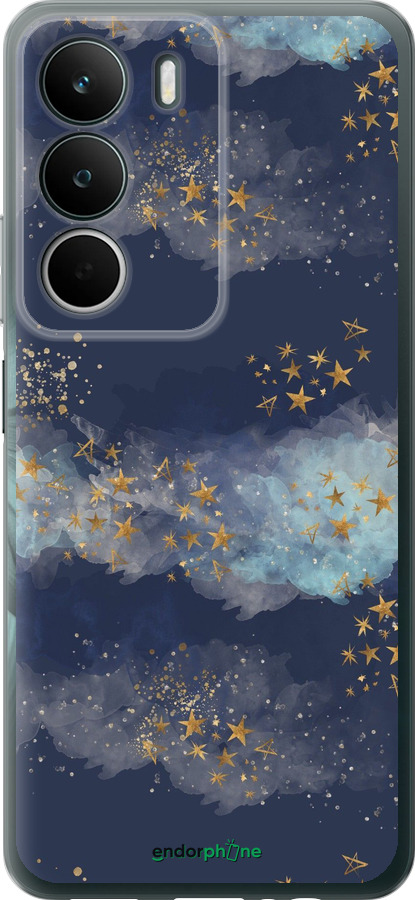 Силиконовый чехол Ночь золотые звезды для Realme C71 - 5421u-4089 изображение 