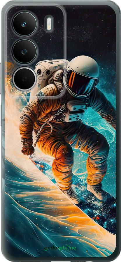 Силиконовый чехол Сноубордист для Realme C71 - 5604u-4089 изображение 