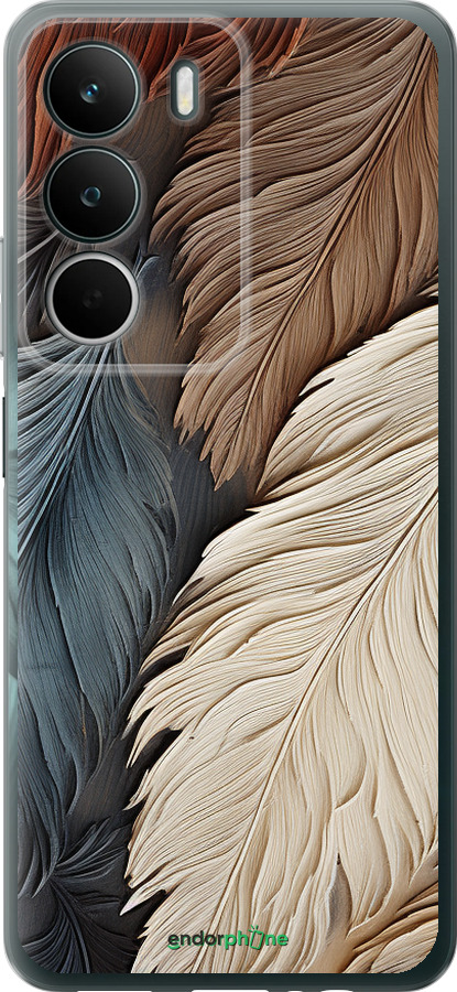 Силиконовый чехол Листья в стиле бохо для Realme C71 - 5643u-4089 изображение 