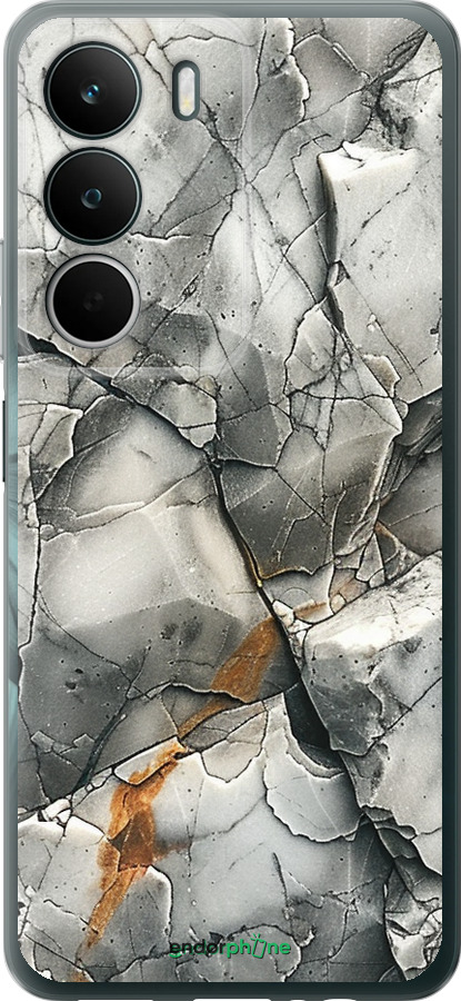 Силиконовый чехол Серый мрамор для Realme C71 - 6041u-4089 изображение 