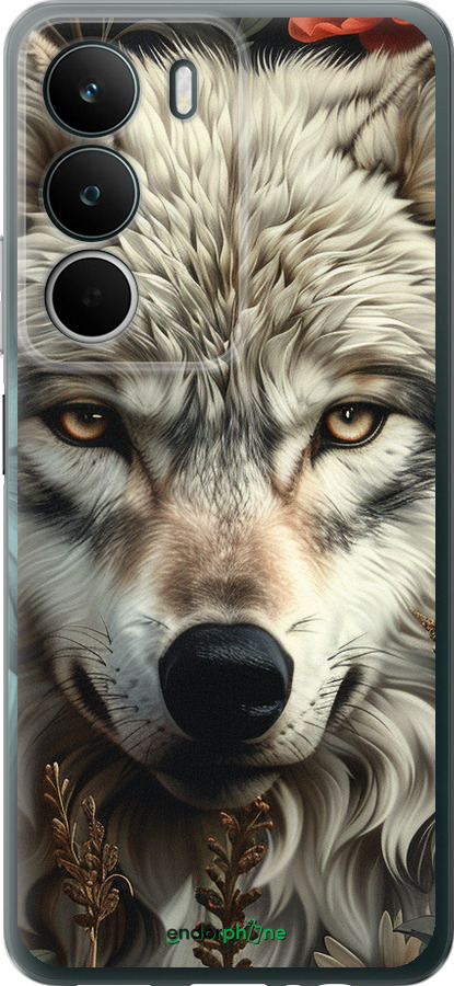 Силиконовый чехол Волчий взгляд для Realme C71 - 6066u-4089 изображение 