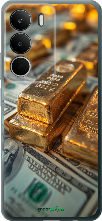 Силиконовый чехол Слитки и доллары для Realme C71 - 6105u-4089 изображение 