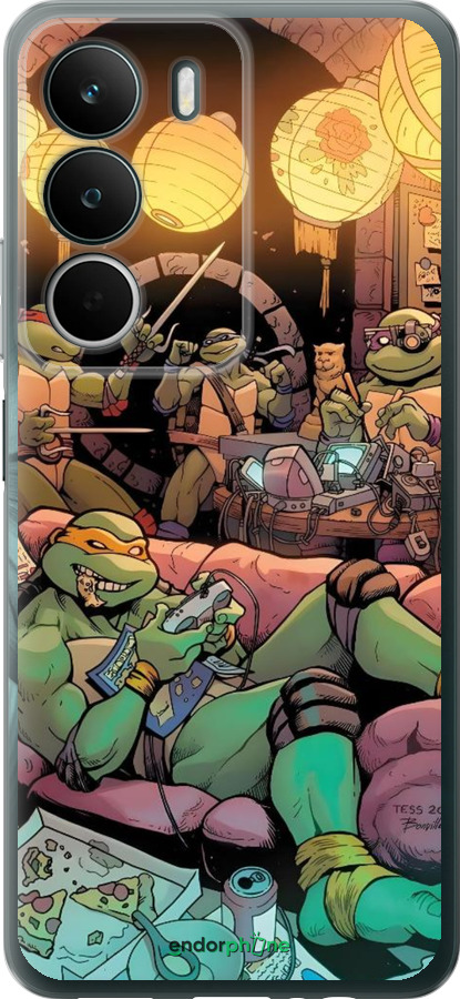 Силиконовый чехол Черепашки нинзя для Realme C71 - 6346u-4089 изображение 