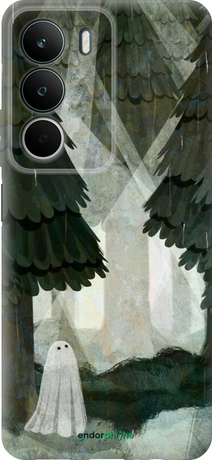 Силіконовий чехол Із зображенням соснового лісу та привида для Realme C71 - 6420u-4089 изображение 