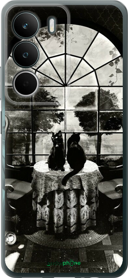 Силиконовый чехол Череп и коты для Realme C71 - 6432u-4089 изображение 