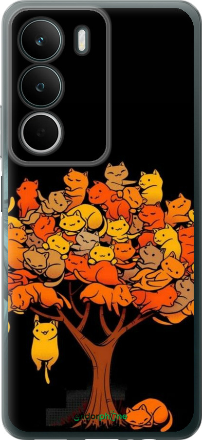 Силиконовый чехол Дерево и котики для Realme C71 - 6516u-4089 изображение 