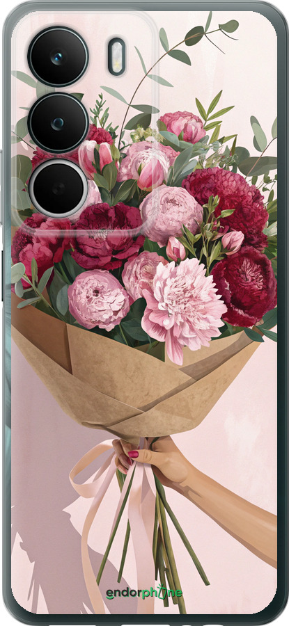 Силиконовый чехол Пионы 1 для Realme C71 - 6705u-4089 изображение 