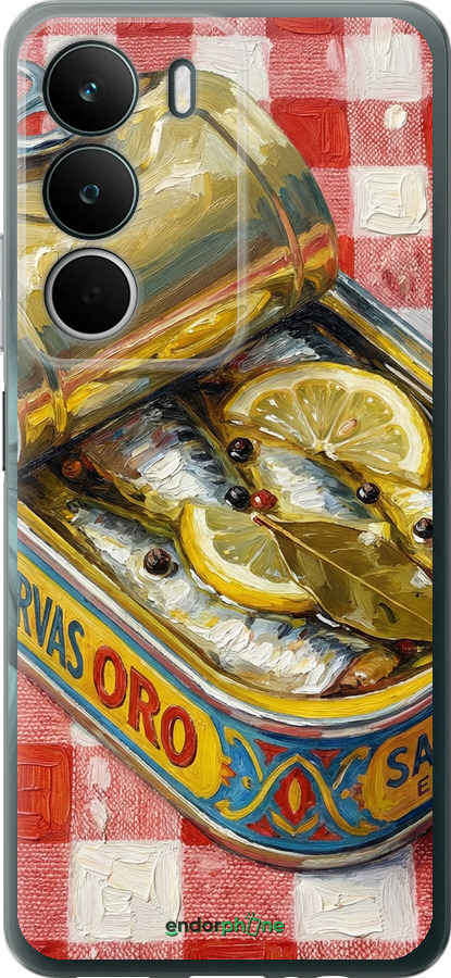 Силиконовый чехол Vintage Sardine Tin Phone для Realme C71 - 6772u-4089 изображение 