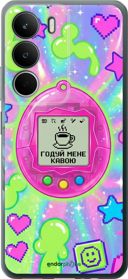 Силиконовый чехол Y2K Aesthetic Retro Pet: Годуй мене кавою для Realme C71 - 6784u-4089 изображение 