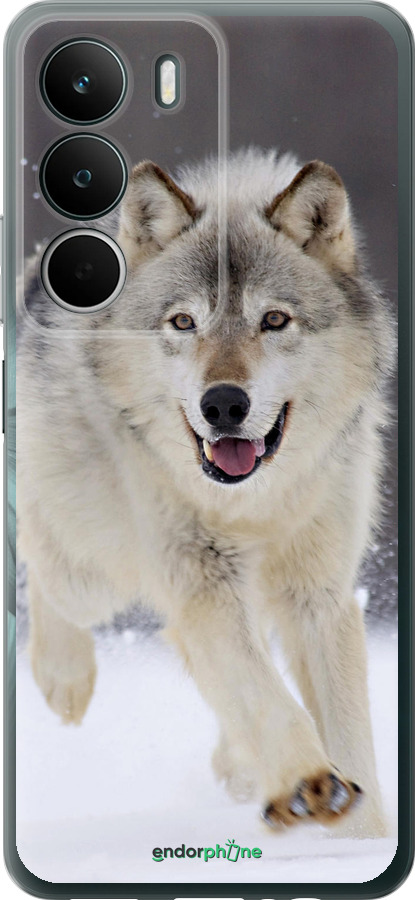Силиконовый чехол Бегущий волк для Realme C71 - 826u-4089 изображение 
