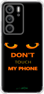 Силикон с усиленными углами чехол Don't touch the phone для Realme C75x - 4261sp-4506 изображение 