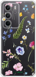 Силикон с усиленными углами чехол Цветочный фон v2 для Realme C75x - 5472sp-4506 изображение 