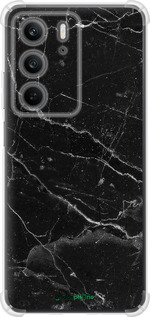 Силикон с усиленными углами чехол Черный мрамор v2 для Realme C75x - 5568sp-4506 изображение 