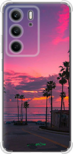 Силикон с усиленными углами чехол Пальмы для Realme C75x - 5873sp-4506 изображение 