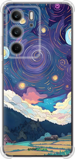 Силикон с усиленными углами чехол Креативный арт для Realme C75x - 6322sp-4506 изображение 